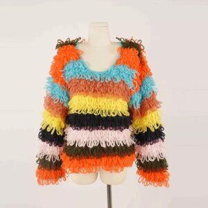 Codigo Multi Rainbow Loopy Sweater